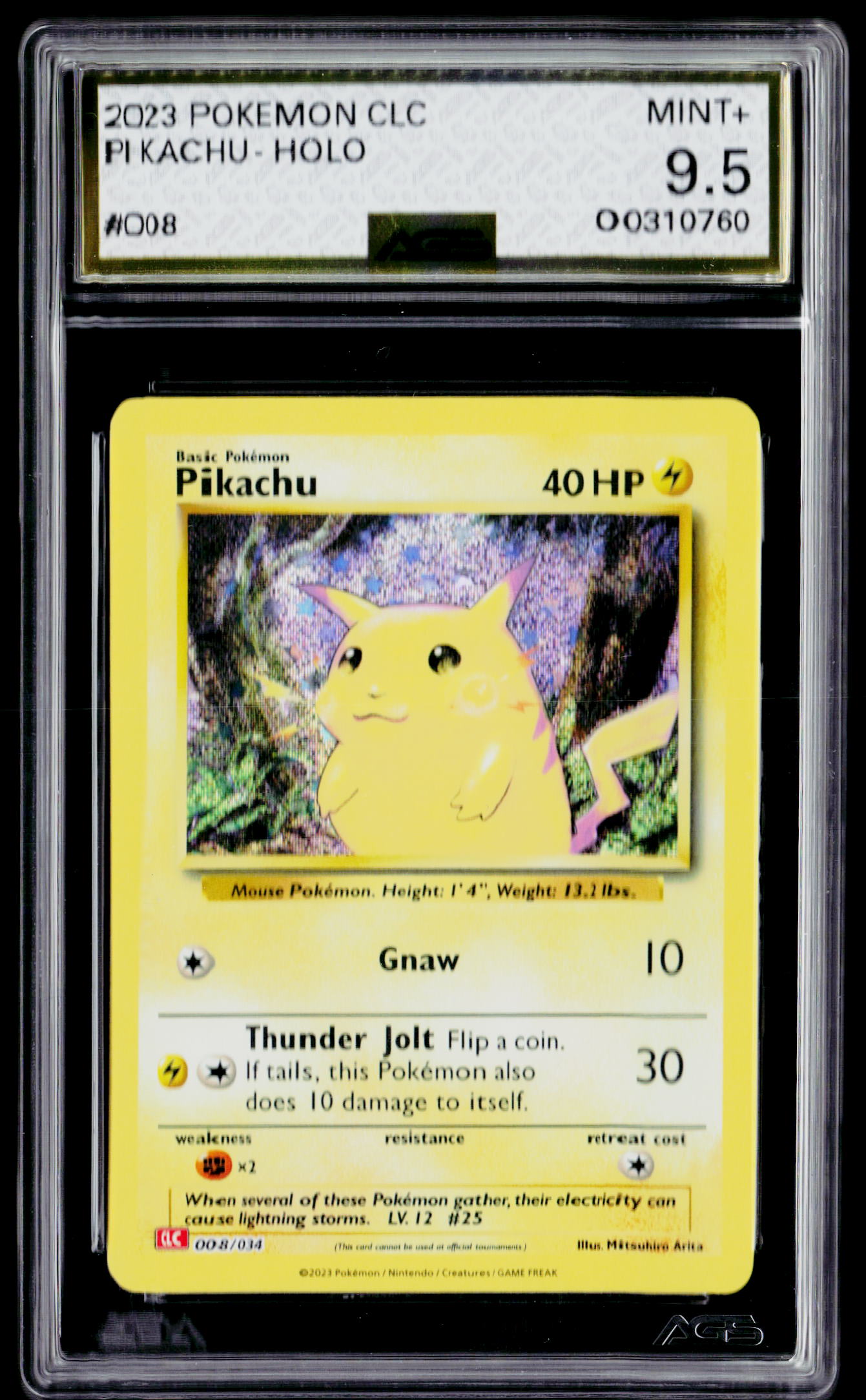 Trading Card Game Classic #008/034 Pikachu AGS 9.5