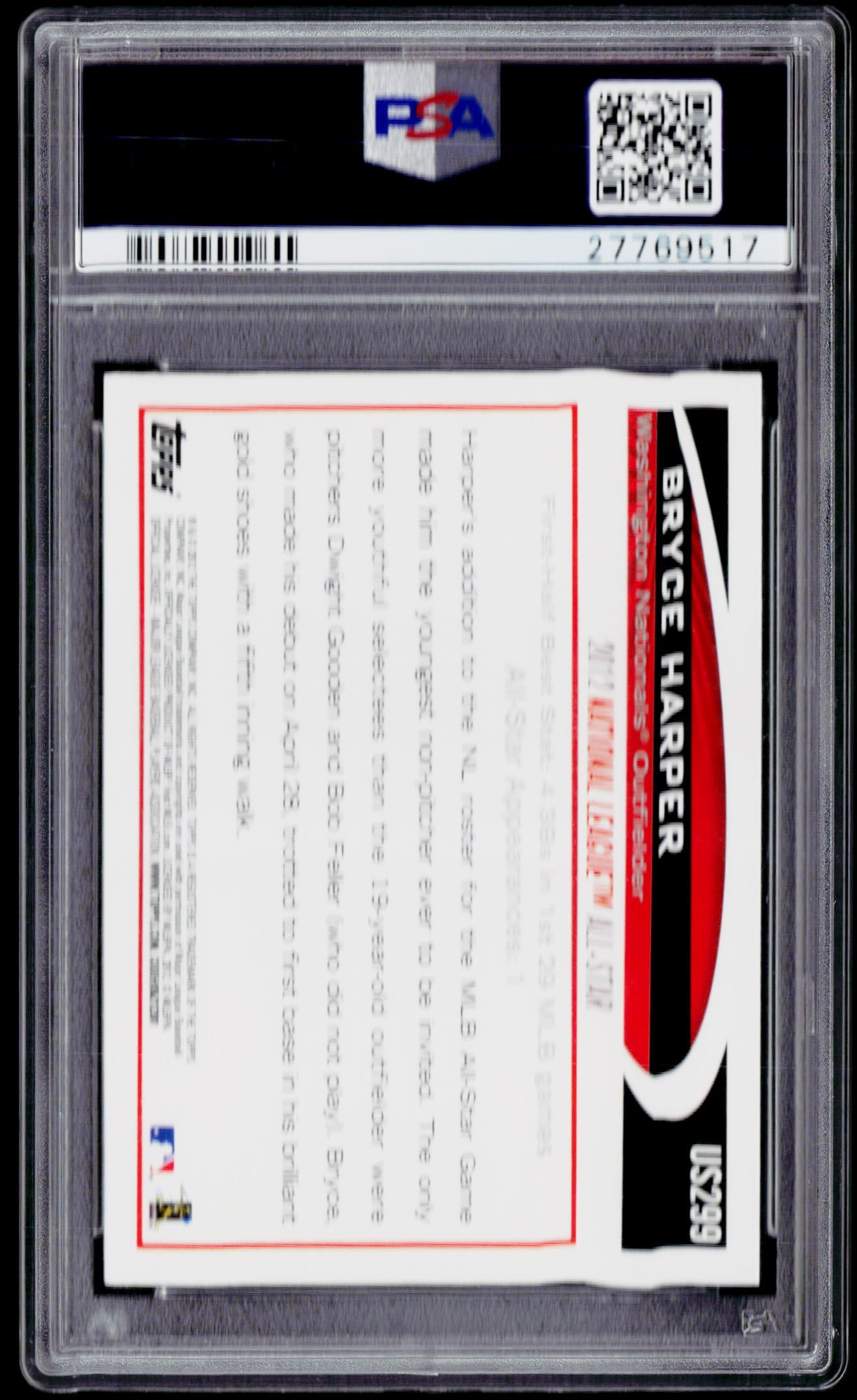 2012 Topps Update #US299 Bryce Harper PSA 10