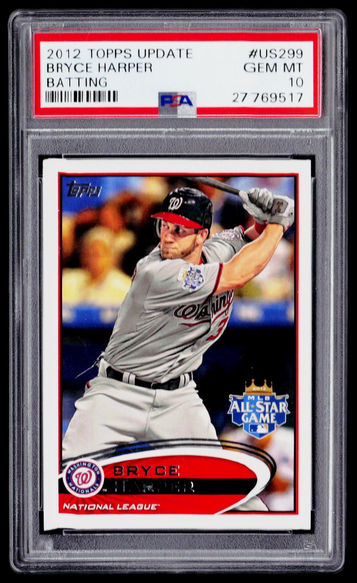 2012 Topps Update #US299 Bryce Harper PSA 10