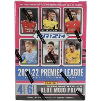 2021-22 Panini Prizm Premier League EPL Soccer 6-Pack Blaster Box
