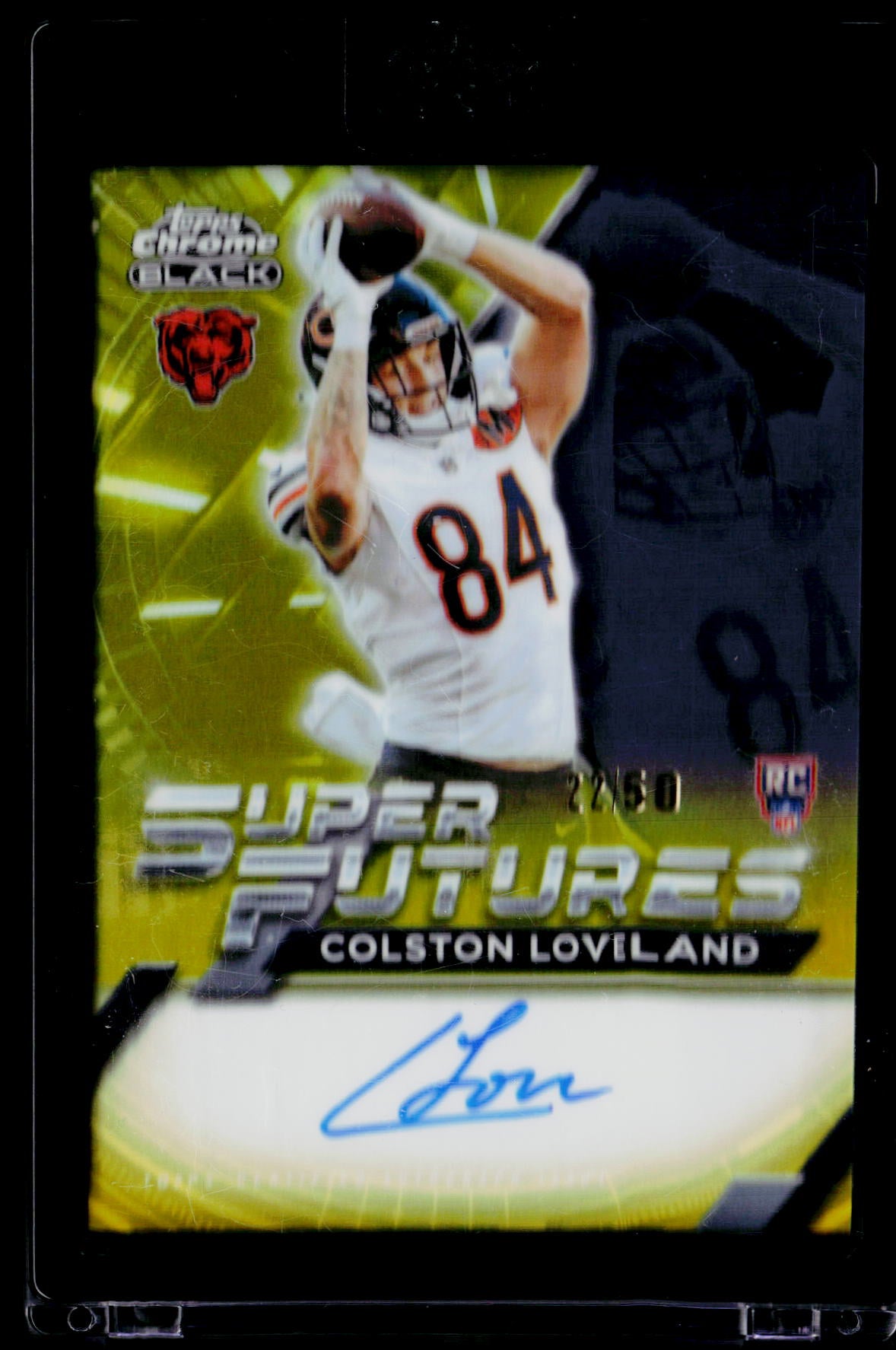 2025 Topps Chrome Black Colston Loveland Autographs Gold Refractor #/50