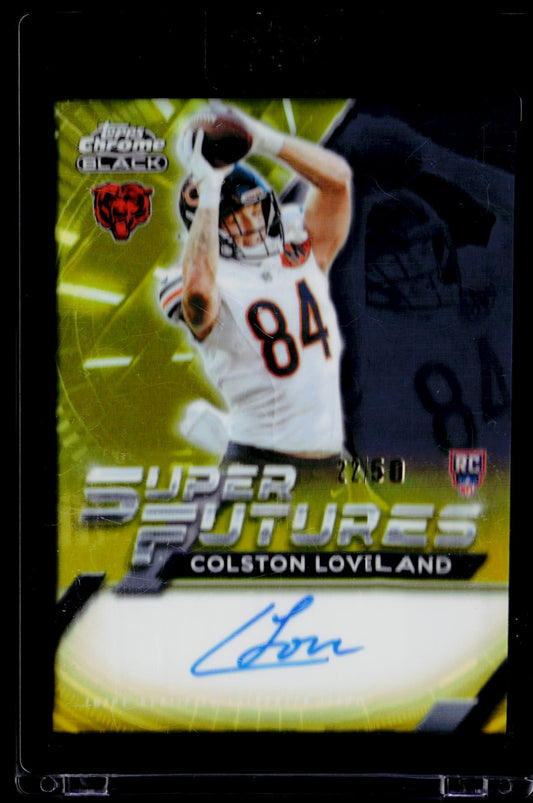 2025 Topps Chrome Black Colston Loveland Autographs Gold Refractor #/50