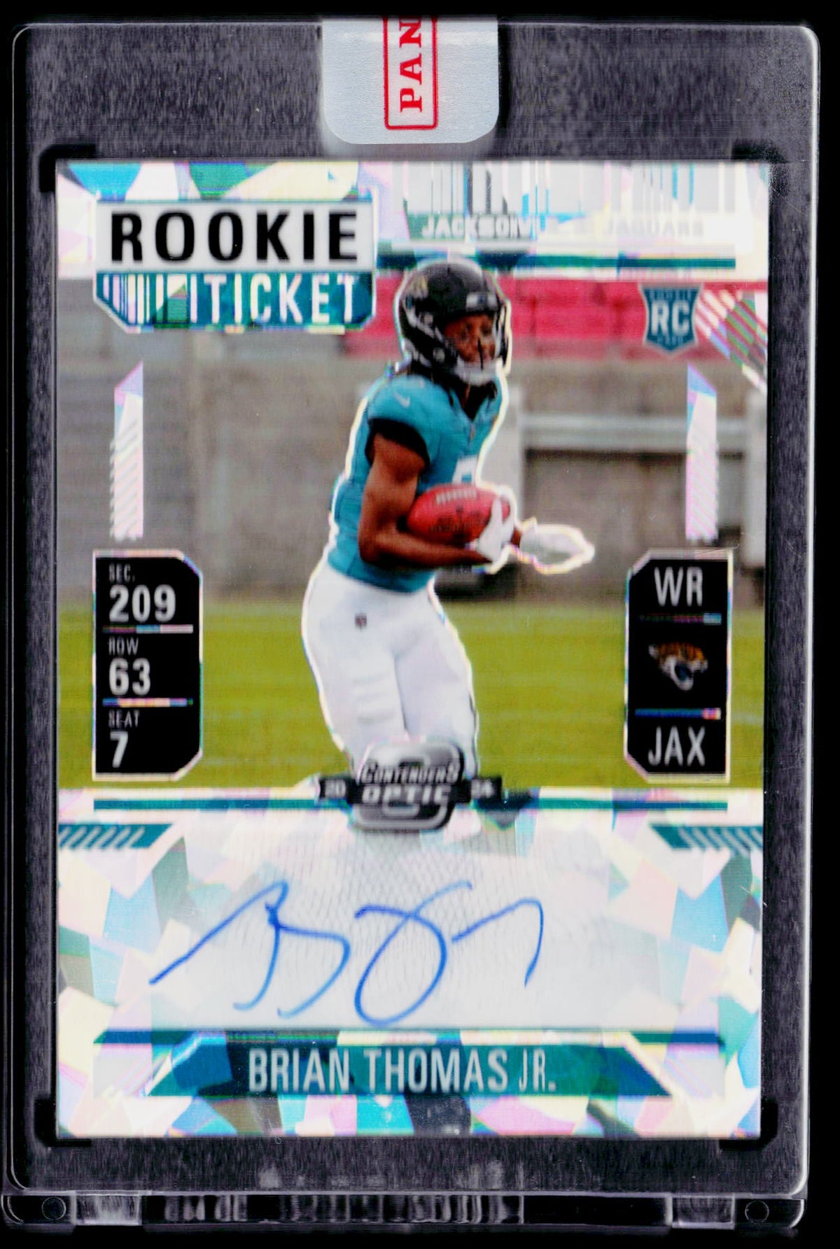 2024 Panini Contenders #103 Brian Thomas Jr. Rookie Ticket Auto #/22