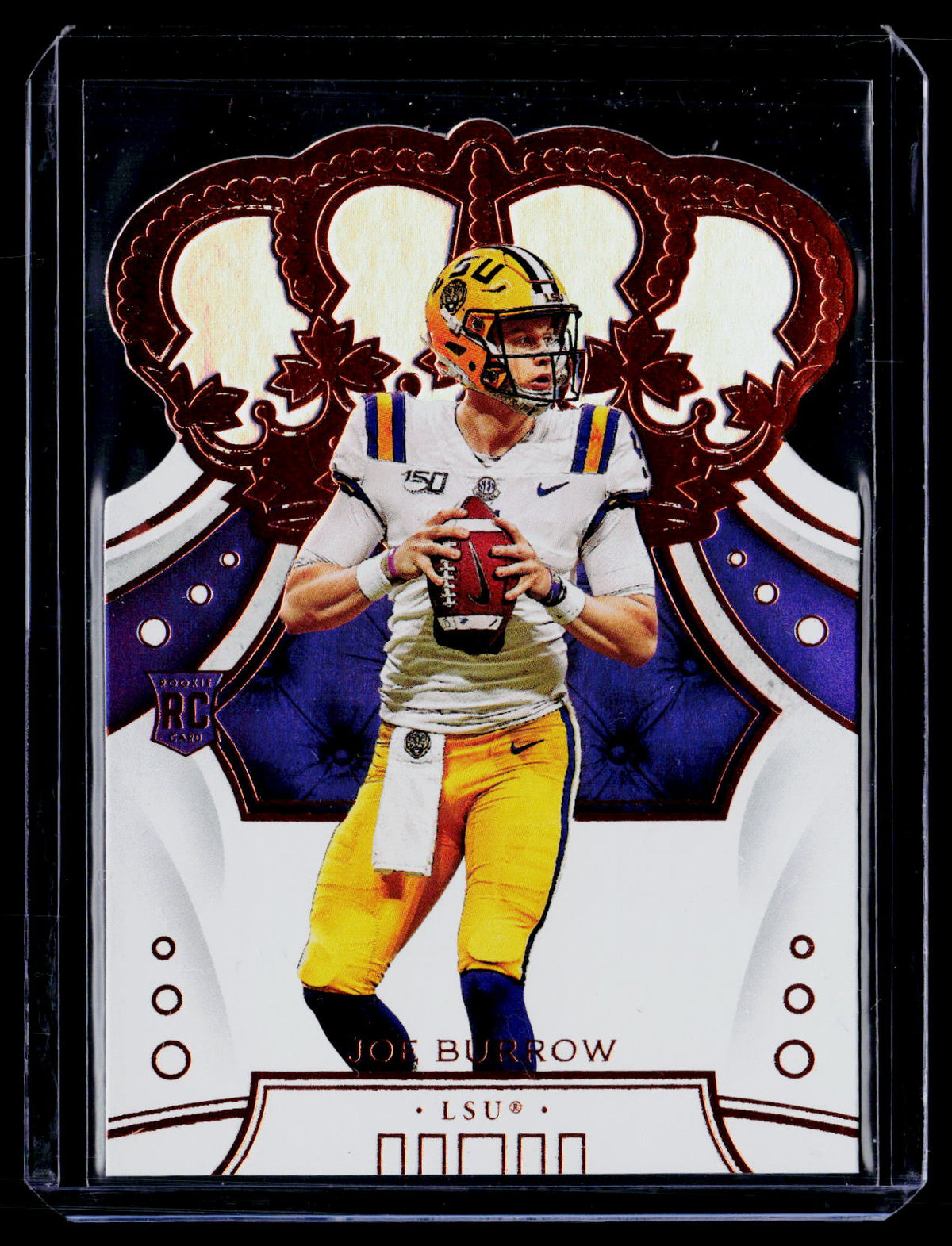 2020 Panini Chronicles Draft Picks #1 Joe Burrow Crown Royale Draft Picks