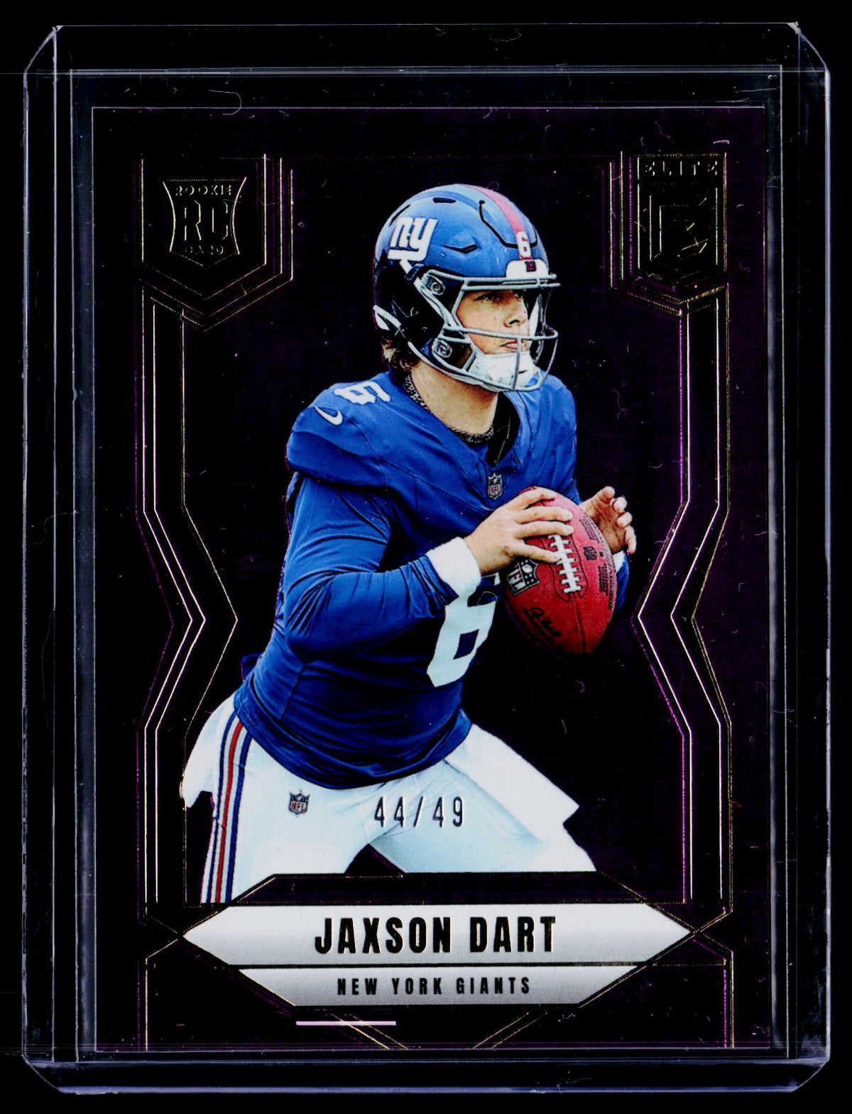 2025 Donruss Elite #103 Jaxson Dart Purple #/49