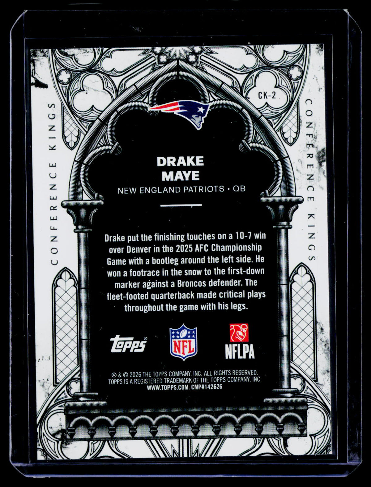 2026 Topps Flagship #CK-2 Drake Maye Conference Kings