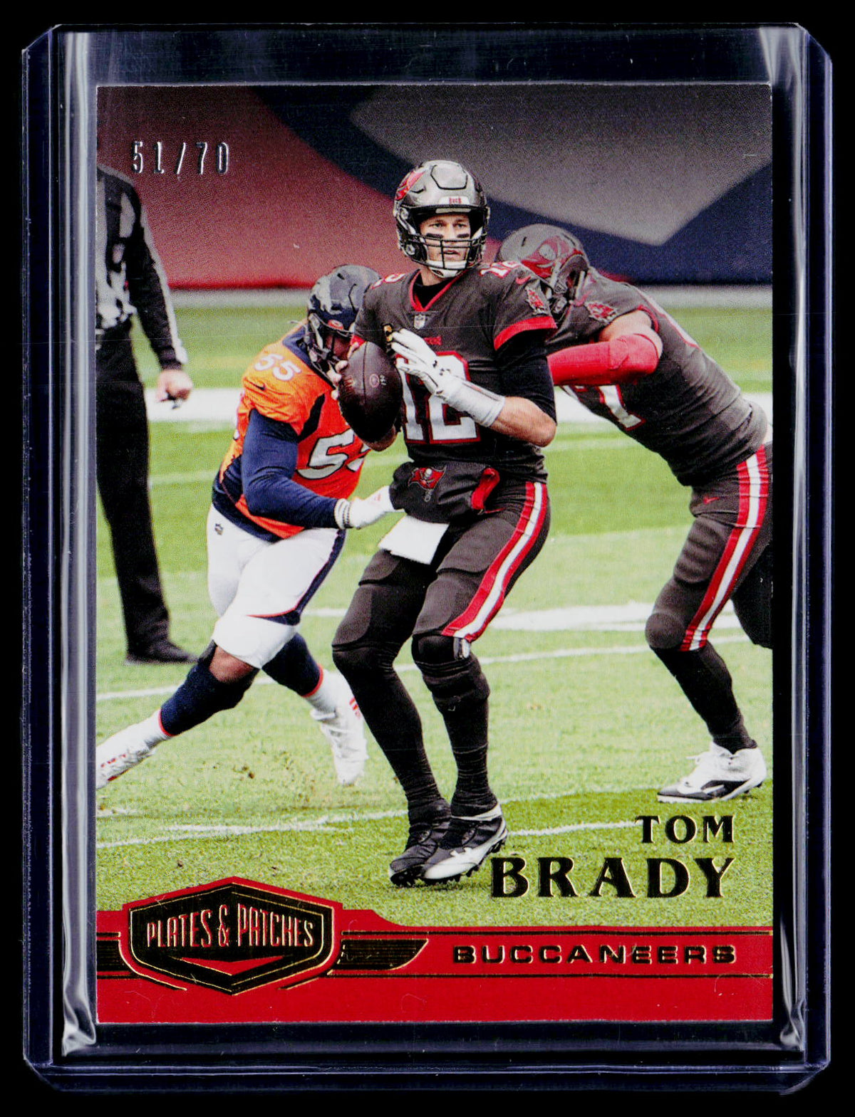 2020 Panini Plates & Patches #38 Tom Brady #/70