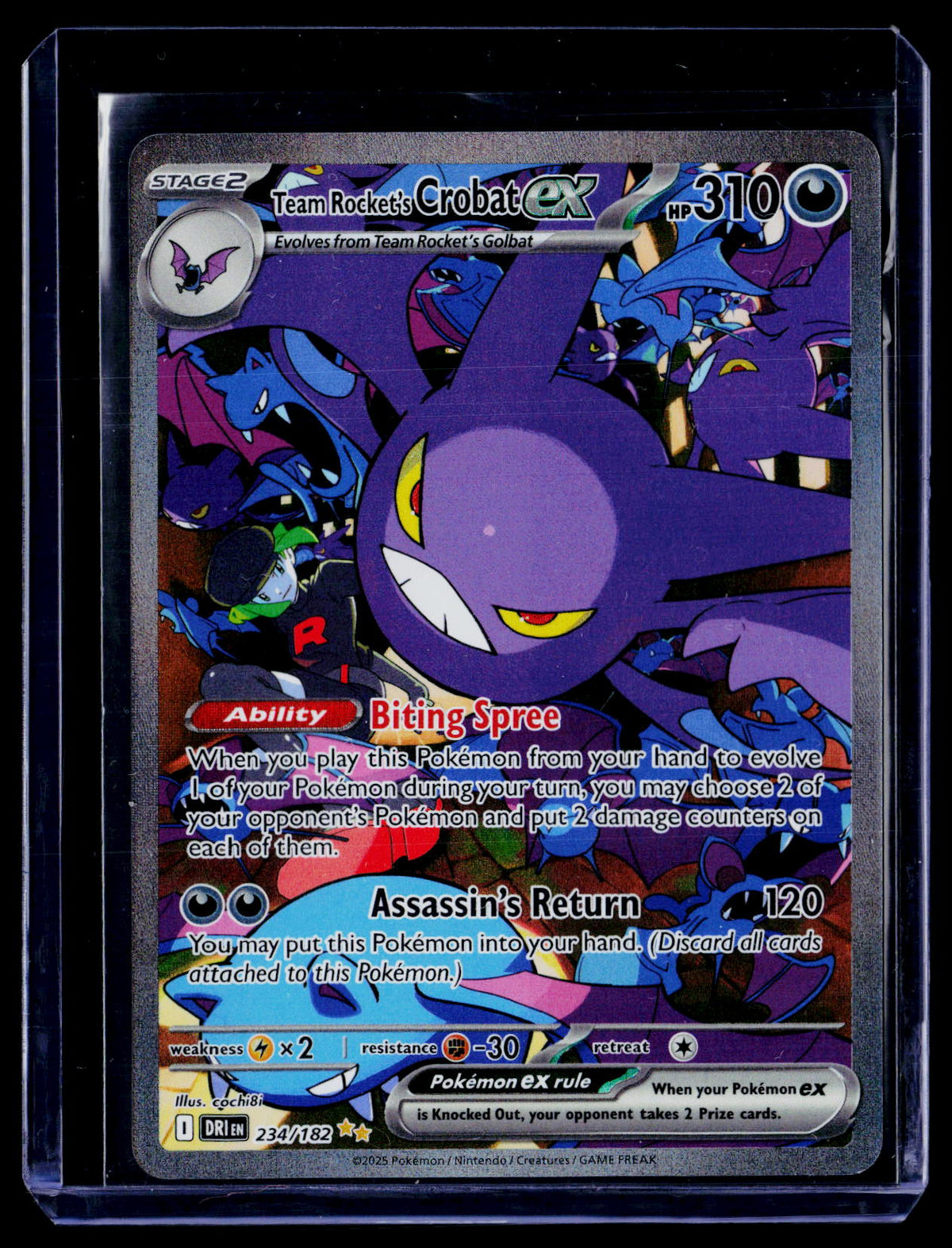 SV10: Destined Rivals #234/182 Team Rocket's Crobat ex