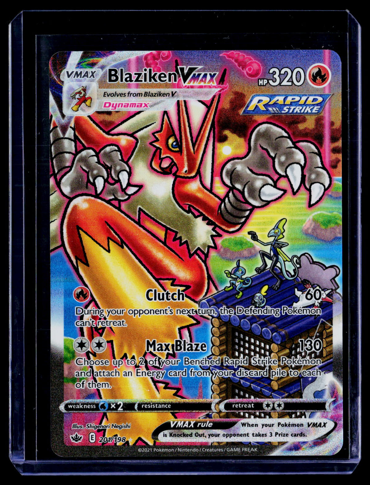 SWSH06: Chilling Reign #201/198 Blaziken VMAX (Alternate Art Secret)