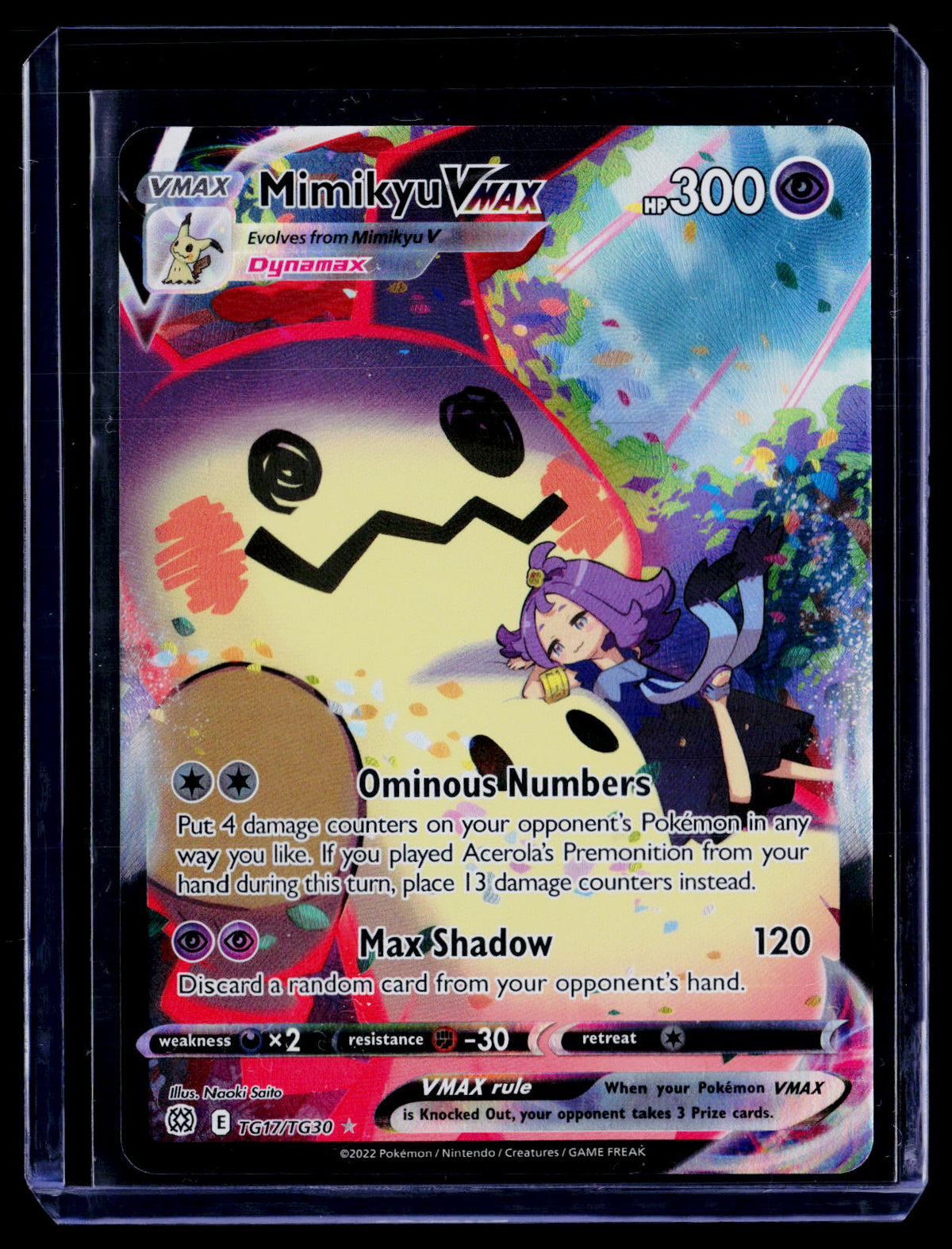 SWSH09: Brilliant Stars Trainer Gallery #TG17/TG30 Mimikyu VMAX
