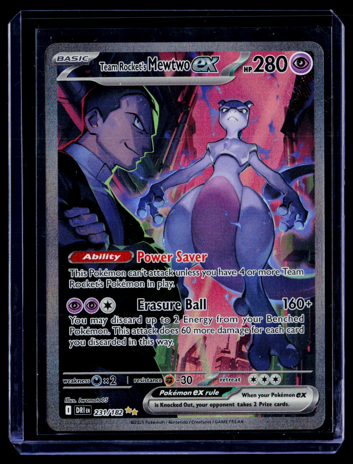 SV10: Destined Rivals #231/182 Team Rocket's Mewtwo ex