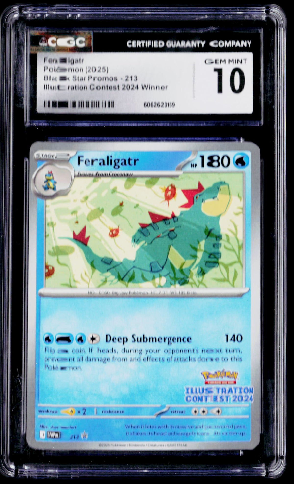 SV: Scarlet & Violet Promo Cards #213 Feraligatr CGC 10