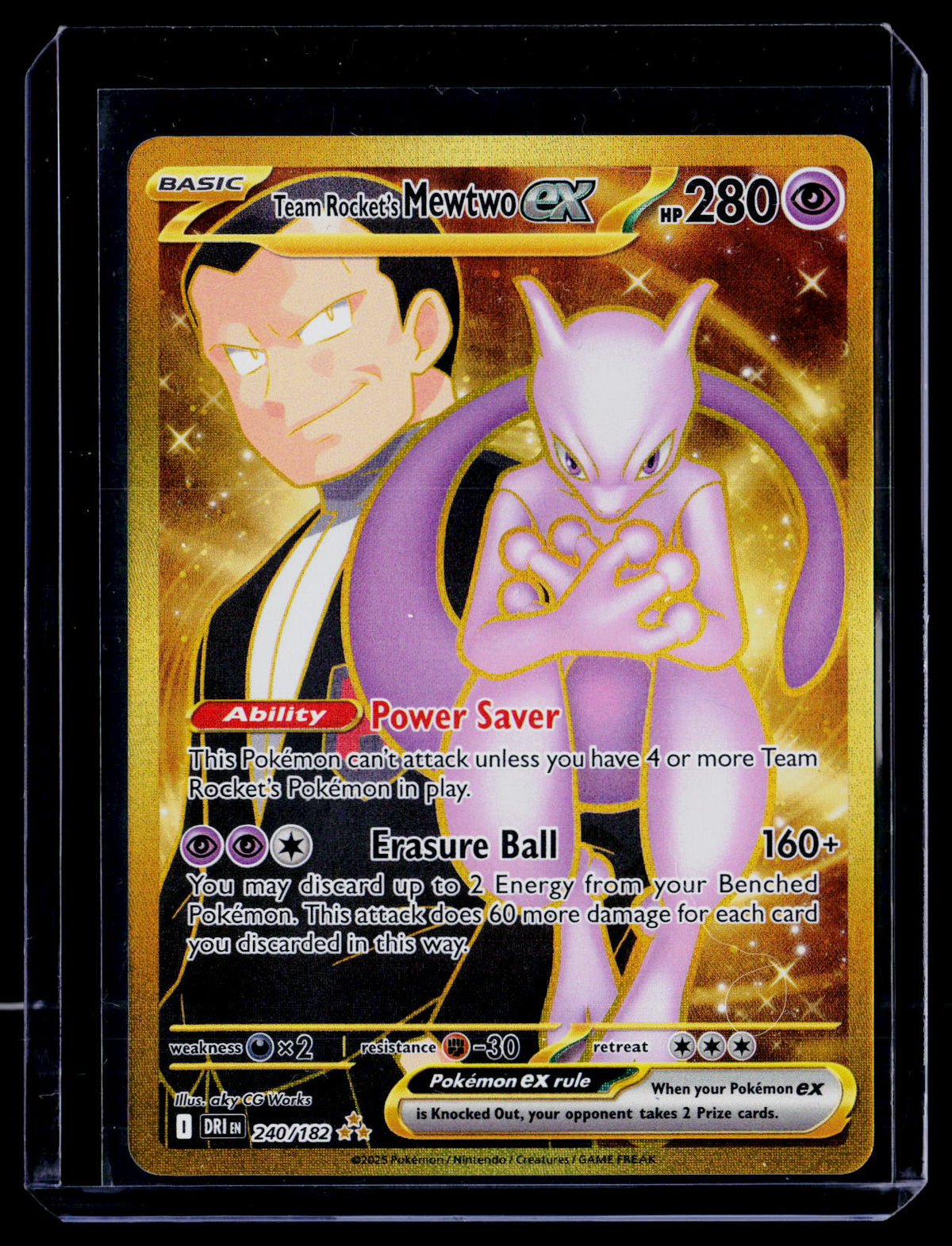 SV10: Destined Rivals #240/182 Team Rocket's Mewtwo ex