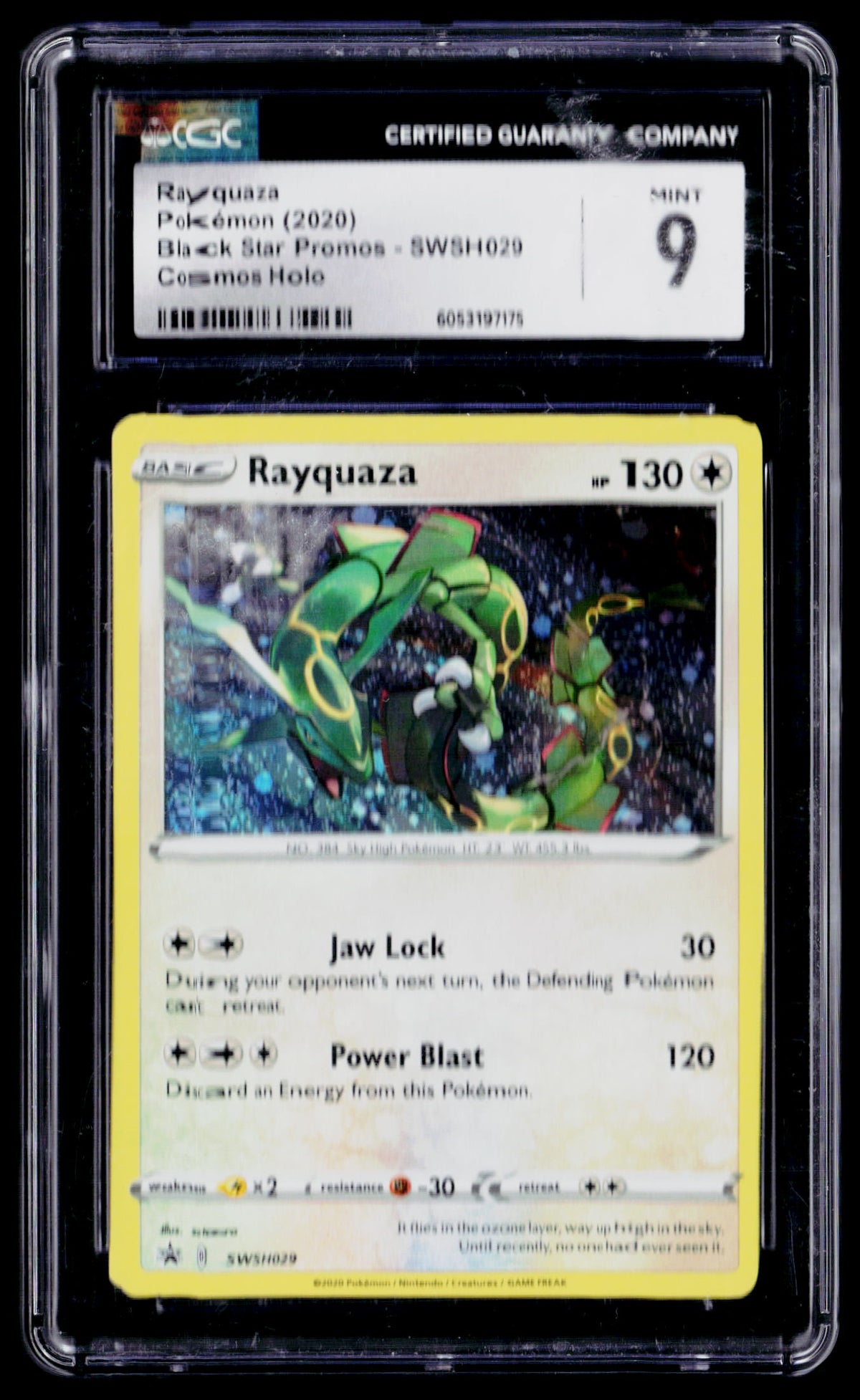 SWSH: Sword & Shield Promo Cards #SWSH029 Rayquaza CGC 9