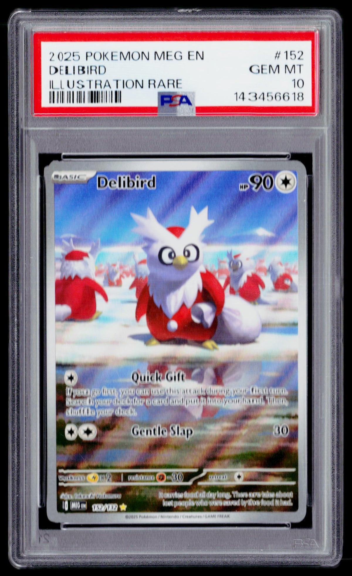 ME01: Mega Evolution #152/132 Delibird PSA 10