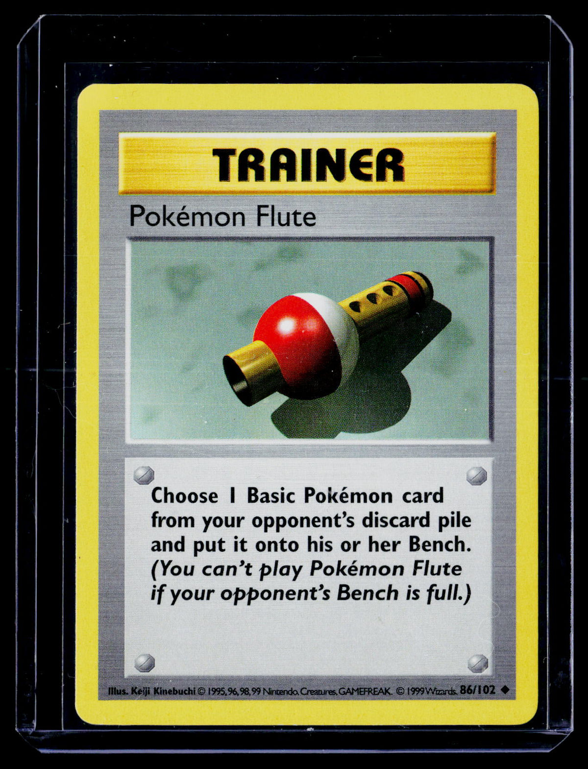 Base Set (Shadowless) #086/102 Pokemon Flute