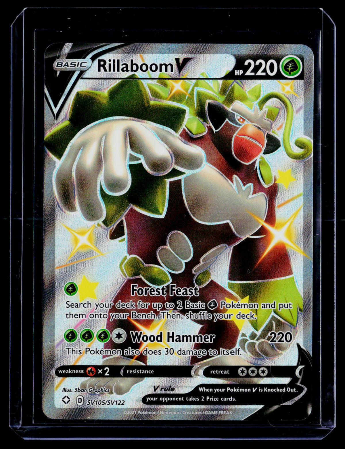 Shining Fates: Shiny Vault #SV105/SV122 Rillaboom V