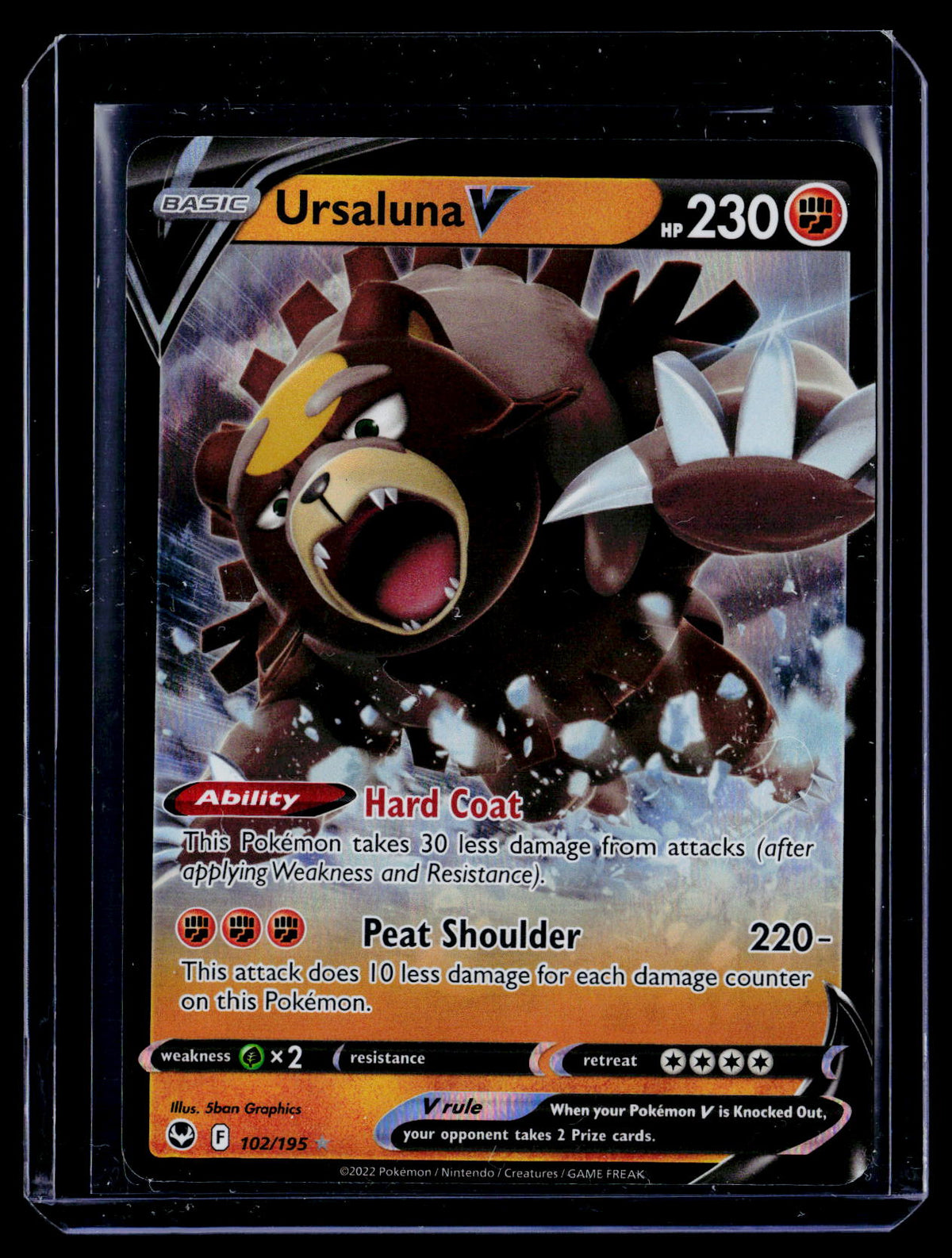 SWSH12: Silver Tempest #102/195 Ursaluna V