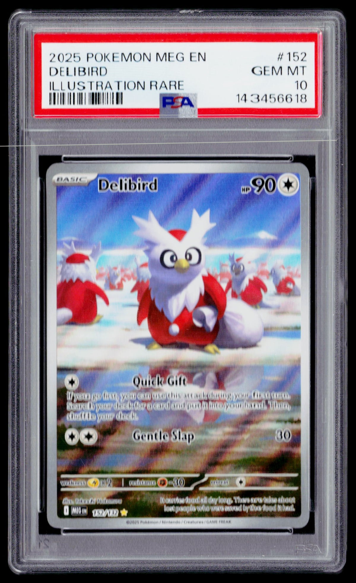 ME01: Mega Evolution #152/132 Delibird PSA 10