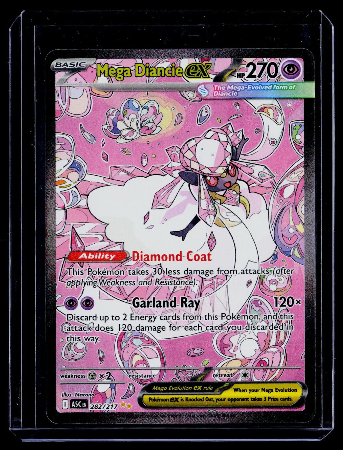 ME: Ascended Heroes #282/217 Mega Diancie ex