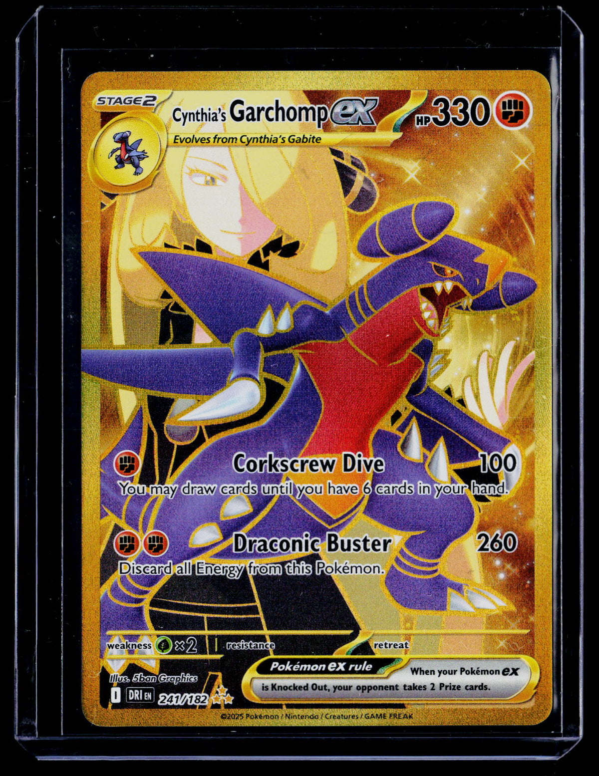 SV10: Destined Rivals #241/182 Cynthia's Garchomp ex