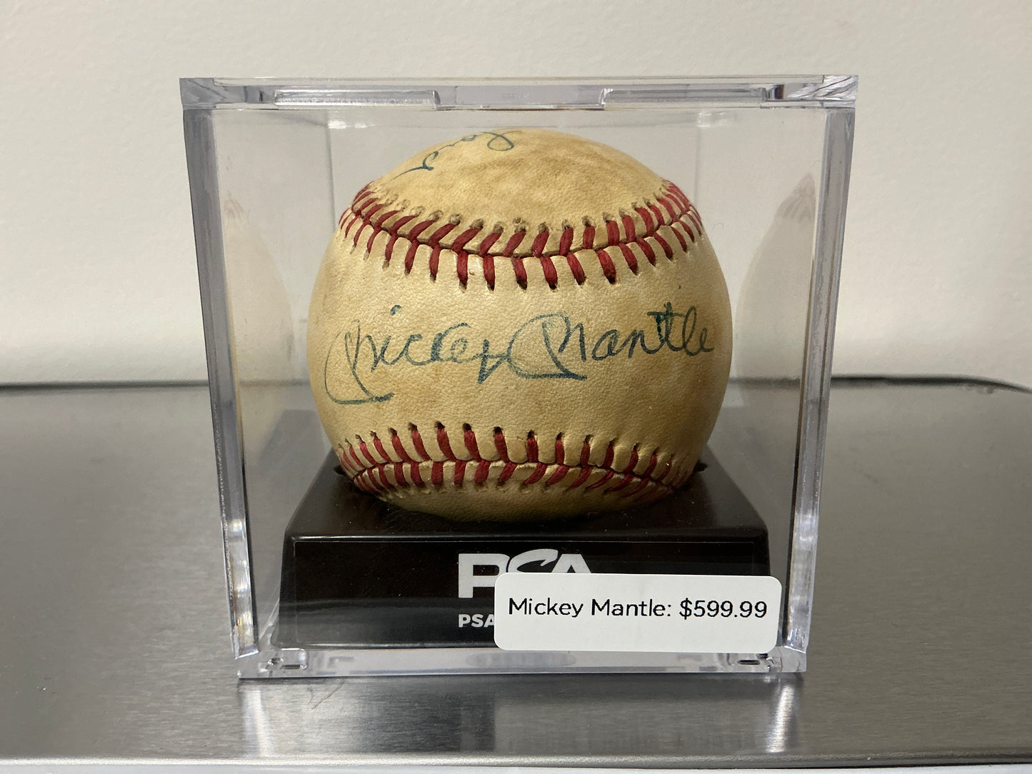 Mickey Mantle Autographed Baseball (PSA COA)