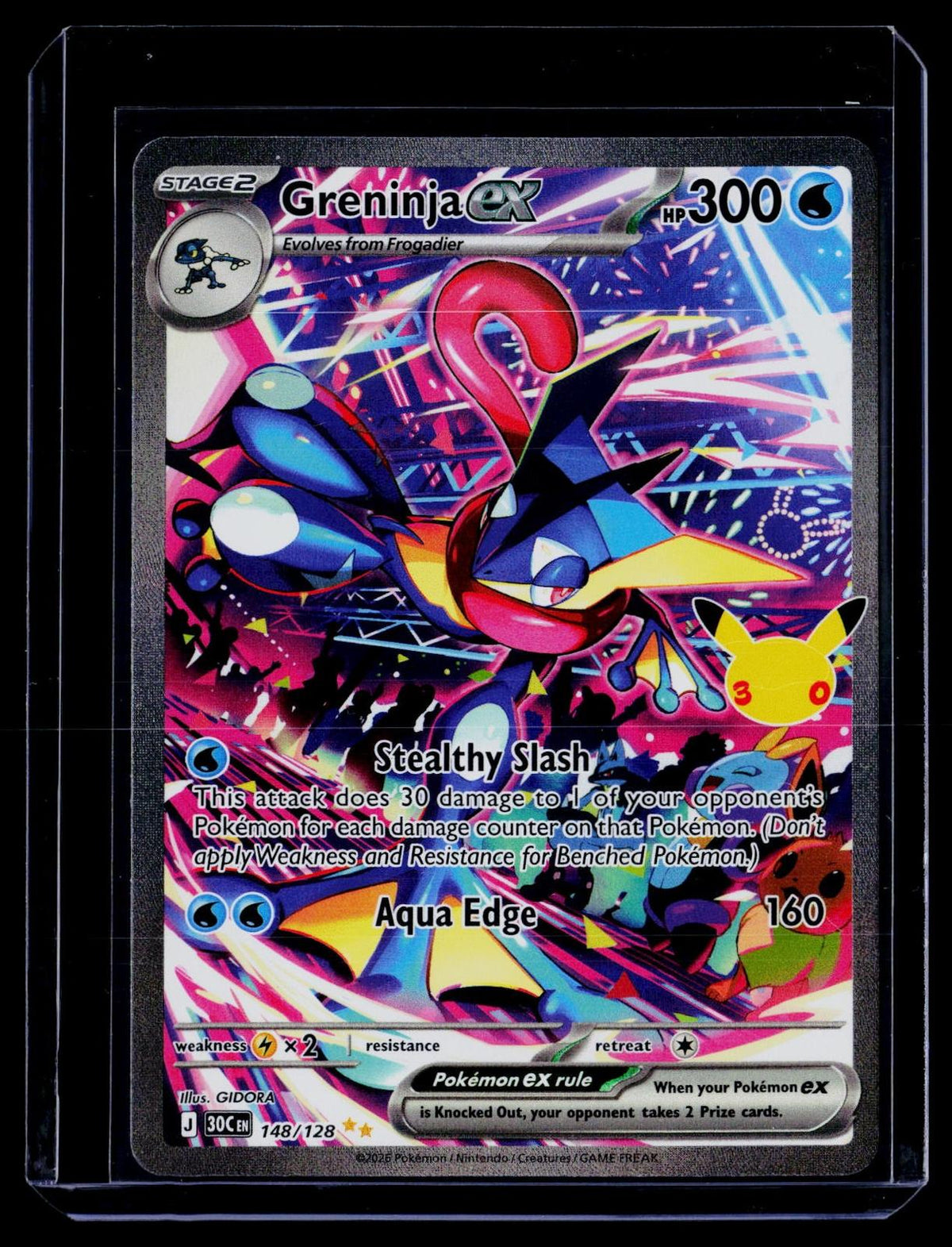 ME: 30th Celebration #148/128 Greninja ex