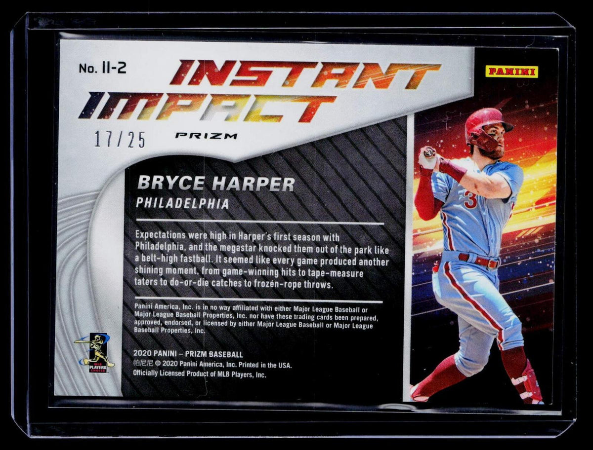 2020 Panini Prizm #II-2 Bryce Harper Red Prizm #/25
