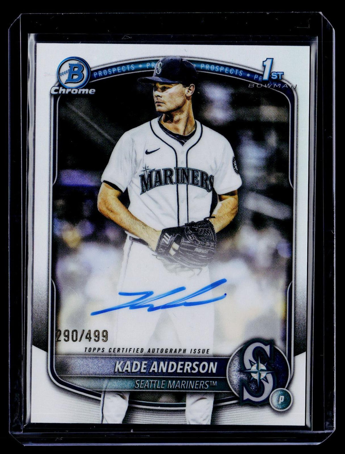 25 Bowman Draft #CPA-KA Kade Anderson Chrome Prospect Autographs Refractor #/499