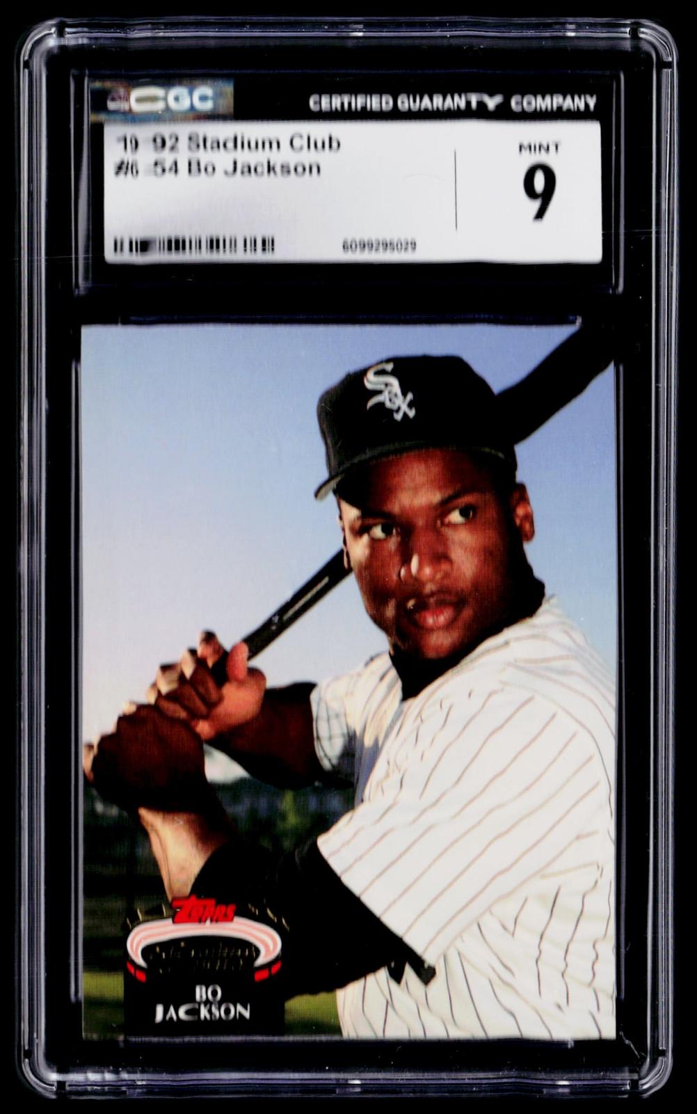 1992 Stadium Club #654 Bo Jackson CGC 9
