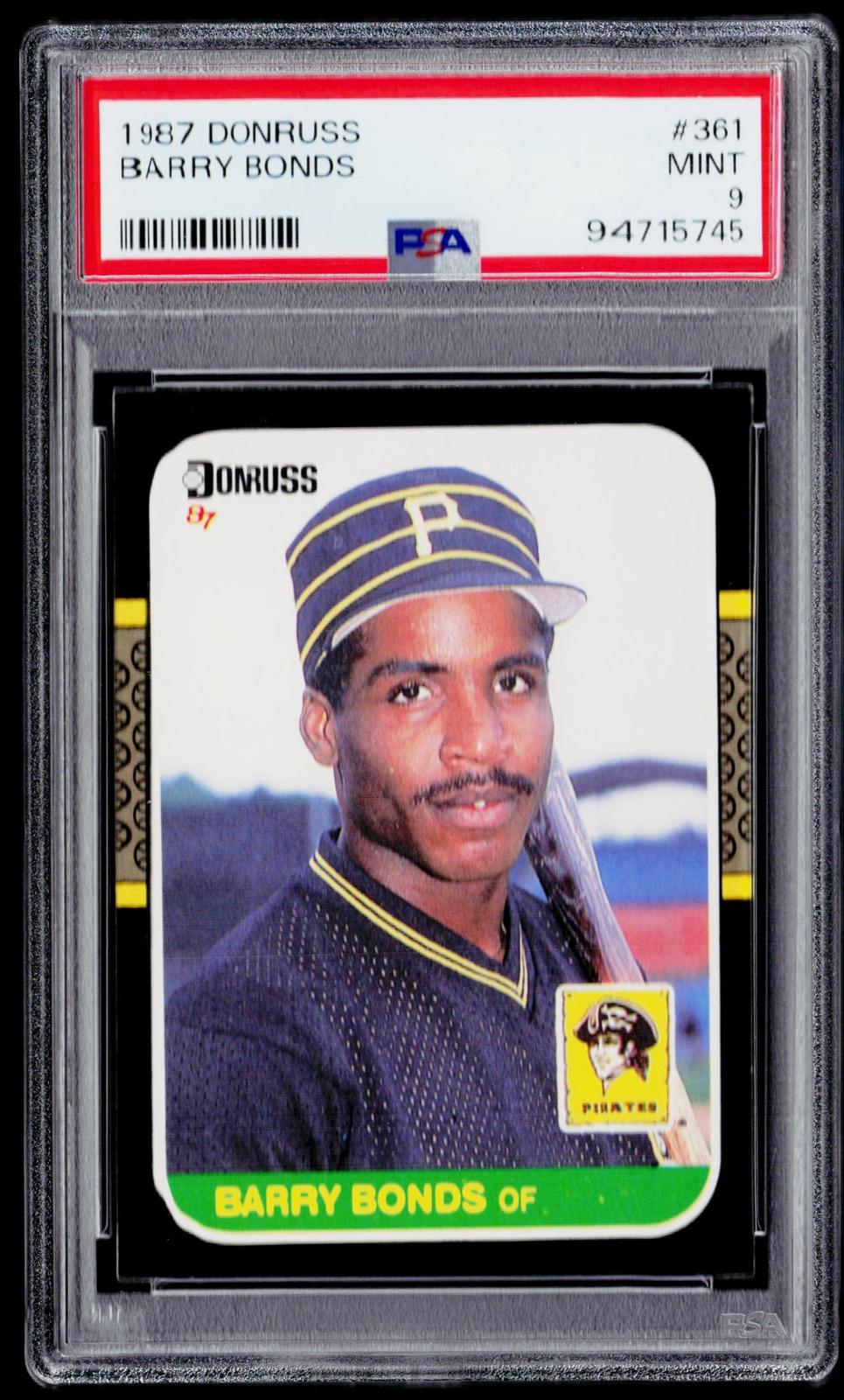 1987 Donruss #361 Barry Bonds PSA 9