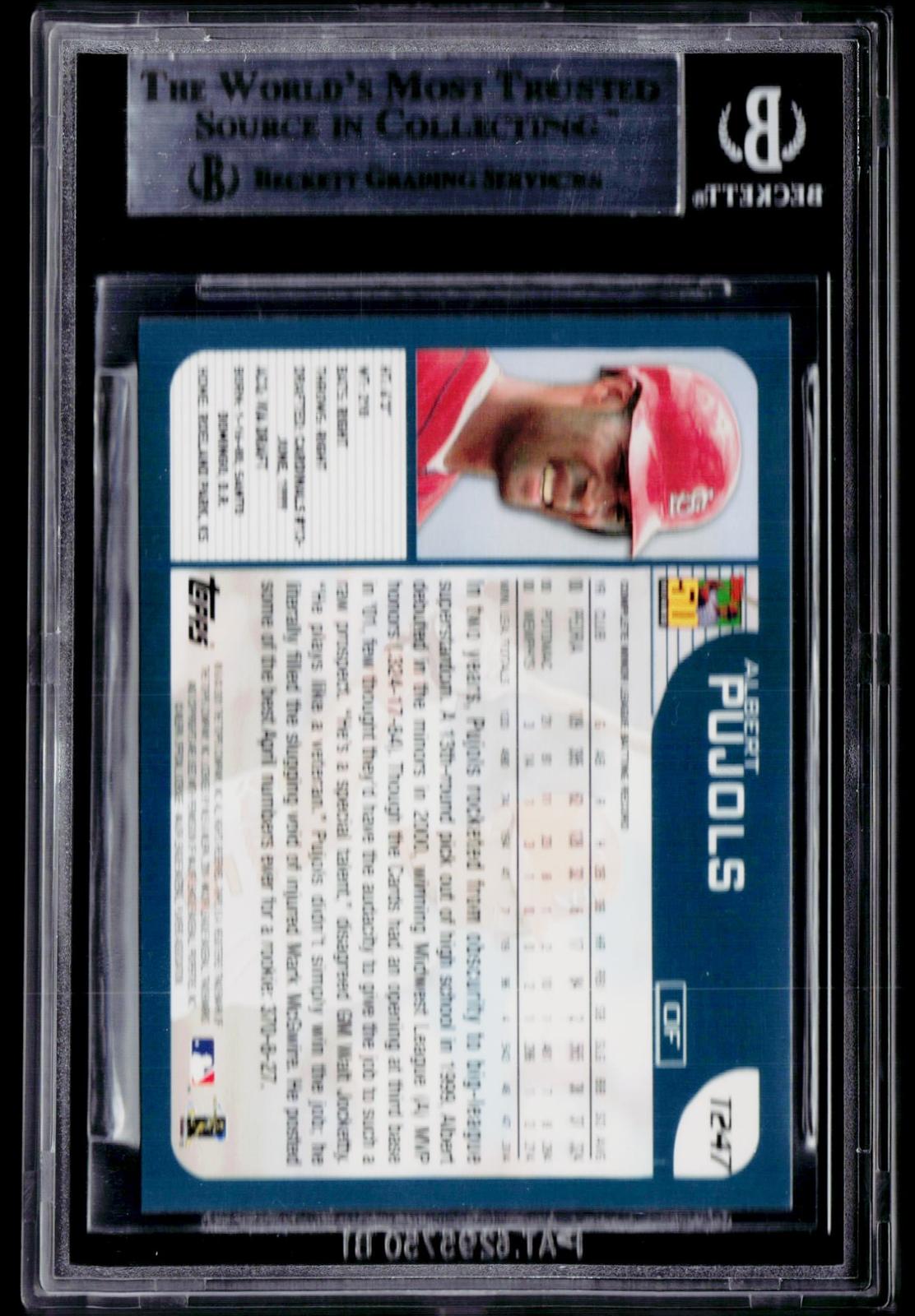 2001 Topps Traded & Rookies #T247 Albert Pujols BGS 8.5