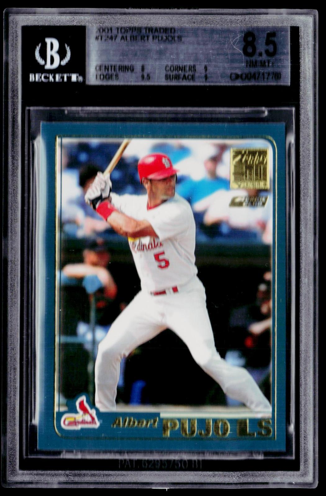 2001 Topps Traded & Rookies #T247 Albert Pujols BGS 8.5
