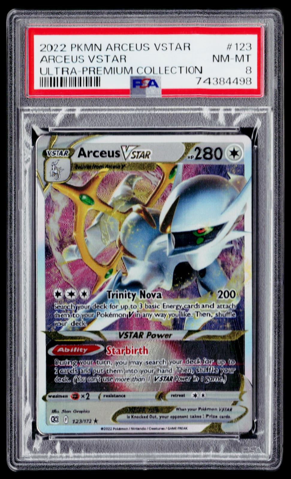 Miscellaneous Cards & Products #123/172 Metal Arceus VSTAR PSA 8