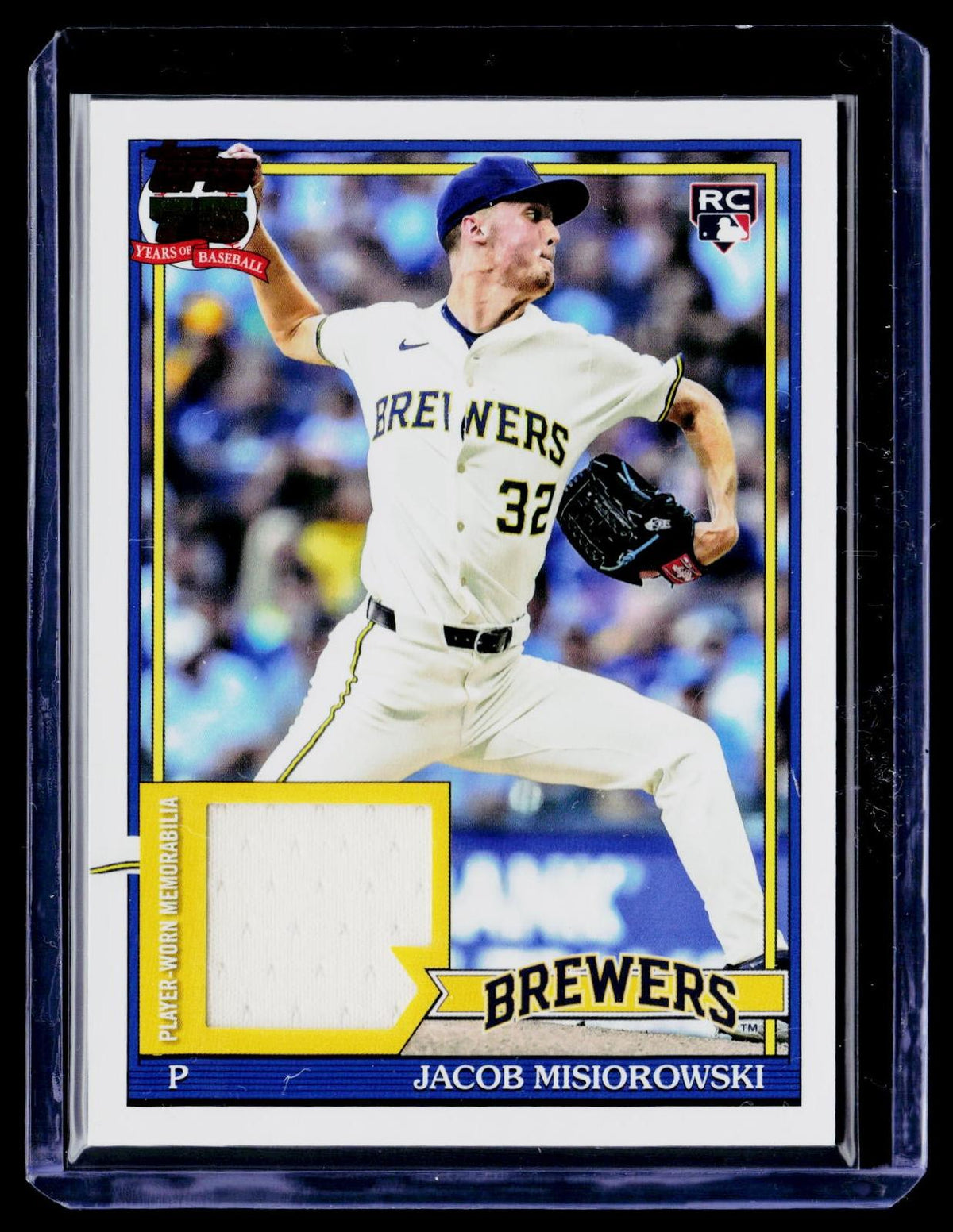 2026 Topps #91R-JMI Jacob Misiorowski 35th Anniversary Relics (Series One)