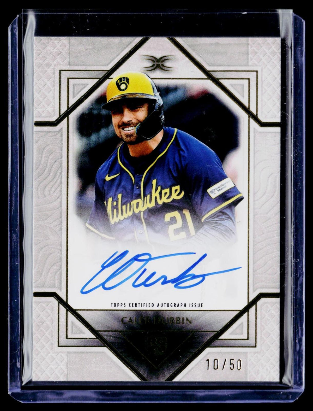 2025 Topps Definitive Collection #DRA-CDU Caleb Durbin Rookie Autographs #/50