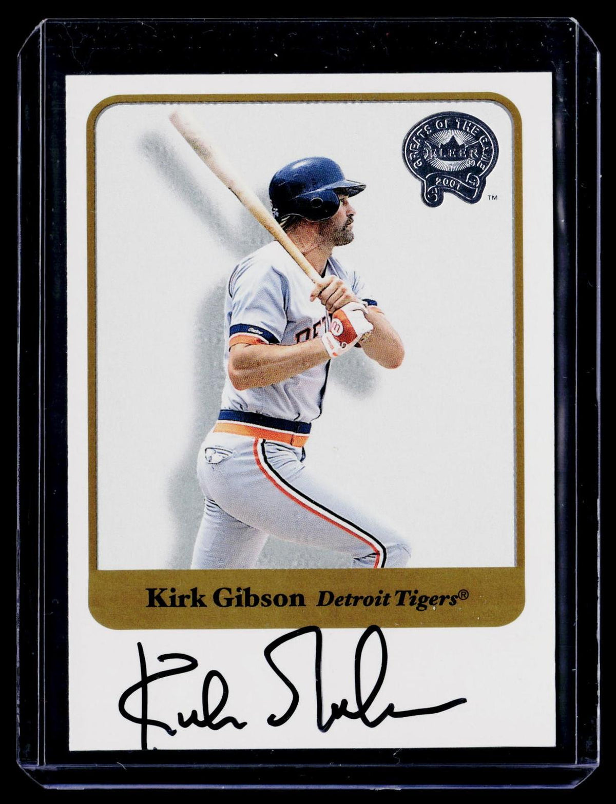 2001 Fleer Greats of the Game #NNO Kirk Gibson Autographs
