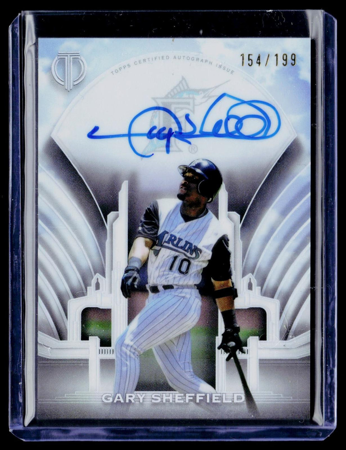 2026 Topps Tribute #TCC-GS Gary Sheffield Crest Calligraphy #/199
