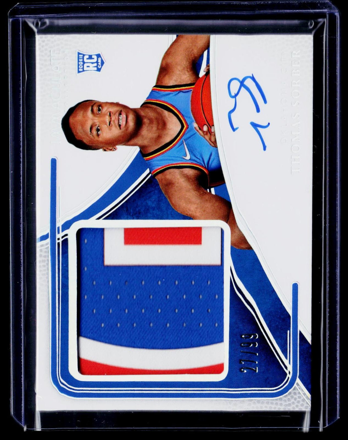 Immaculate Collection #PPA-TSB Thomas Sorber Premium Patch Autographs #/99