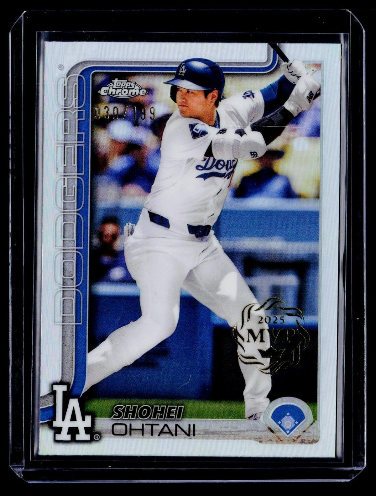 2025 Topps Chrome #1 Shohei Ohtani Refractor 2025 MVP #/199