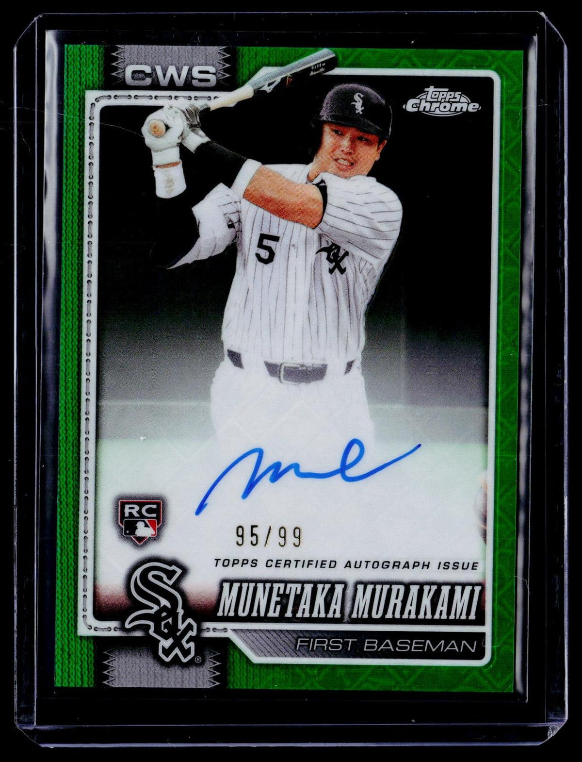 2026 Topps Chrome #RA-MMI Munetaka Murakami Rookie Autograph Logofractor #/99