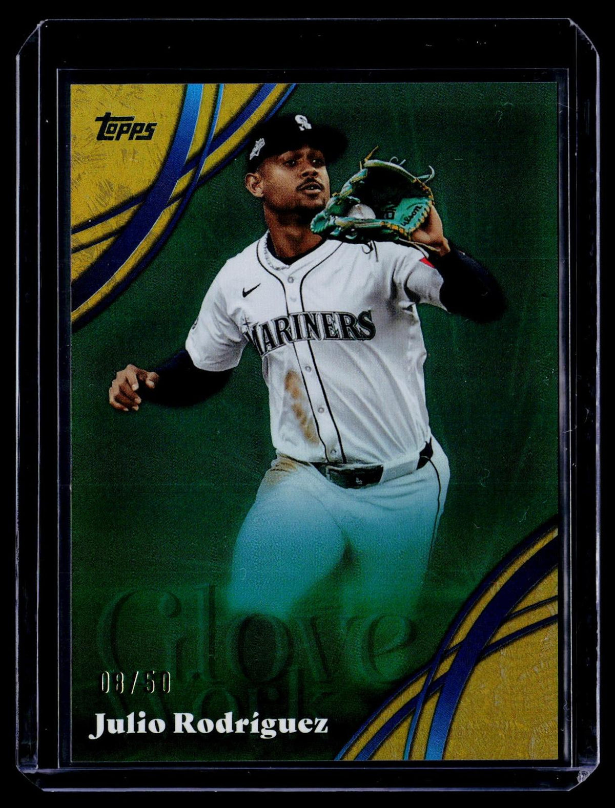 2026 Topps #GW-31 Julio Rodríguez Glove Work #/50