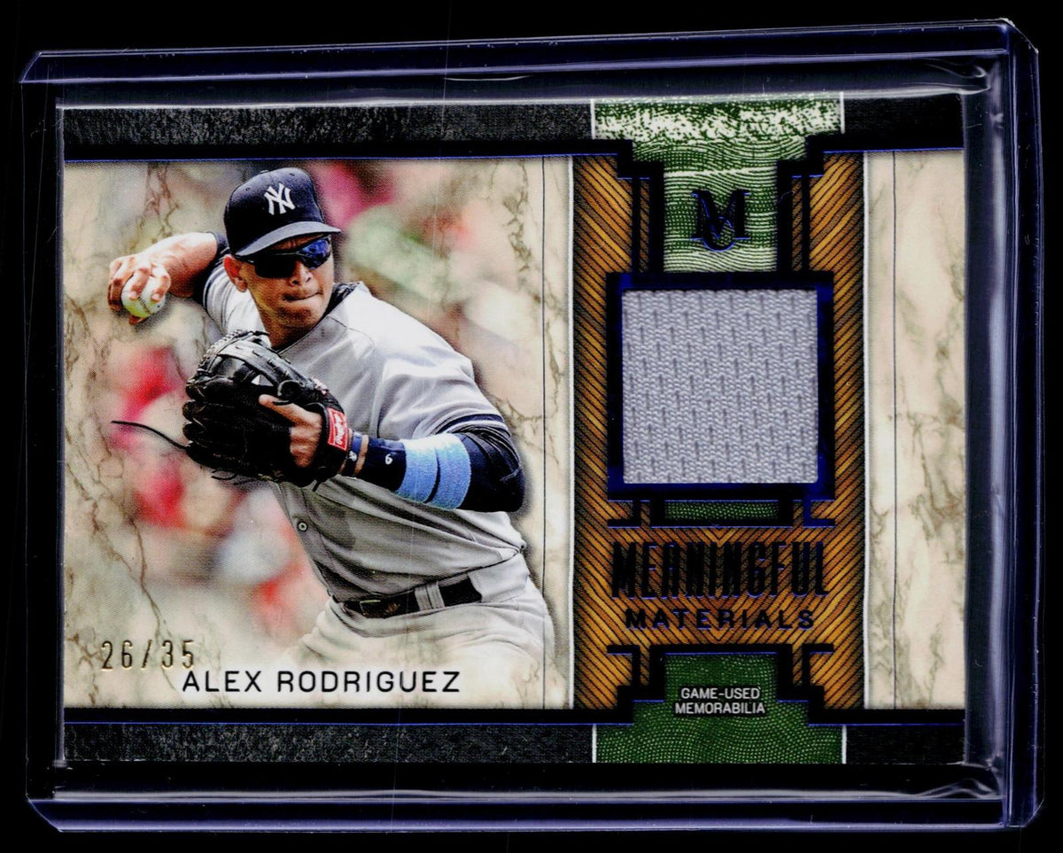 2025 Topps Museum Collection #MMR-ARO Alex Rodriguez Relics #/35