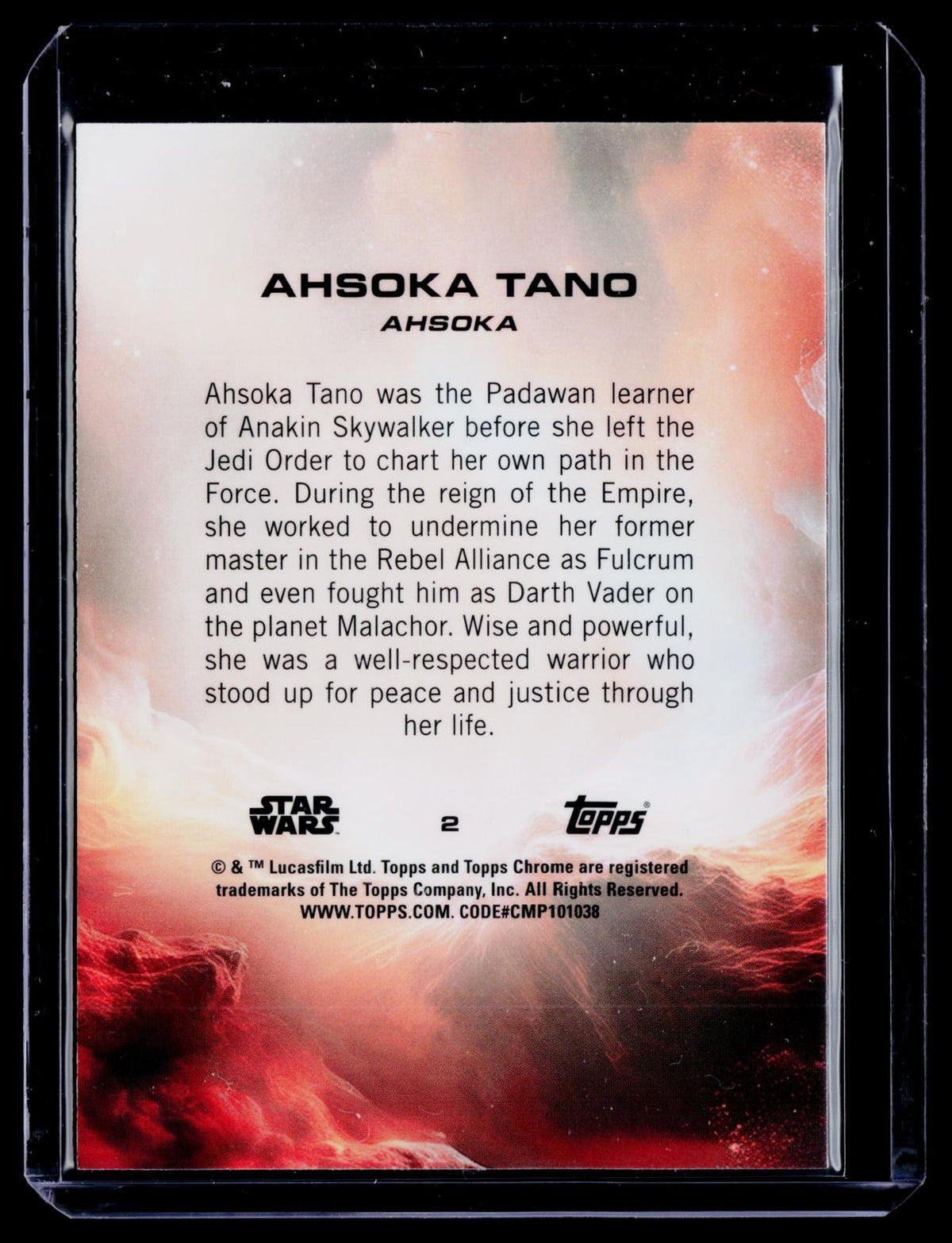 2025 Topps Chrome Star Wars #2 Ahsoka Tano #/150