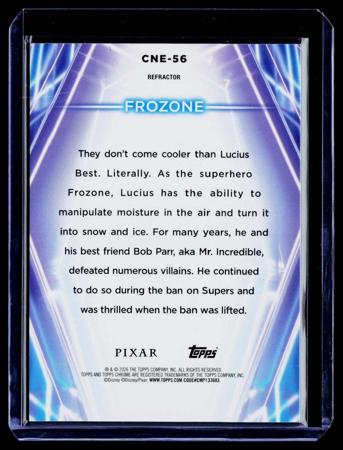 2026 Topps Disney Neon #CNE-56 Frozone #/199
