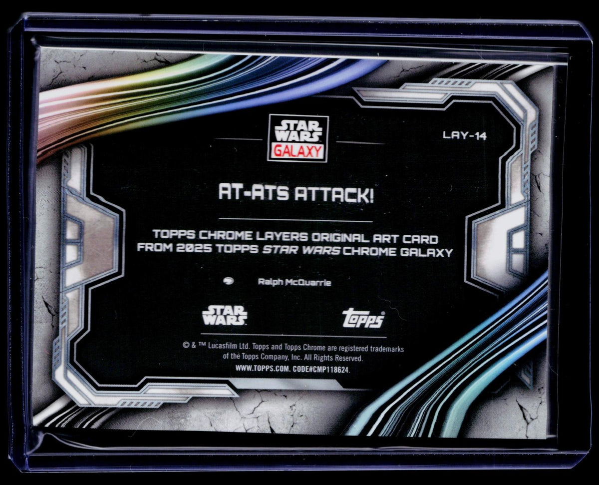 2025 Topps Chrome Star Wars Galaxy #LAY-14 AT-ATs Attack!