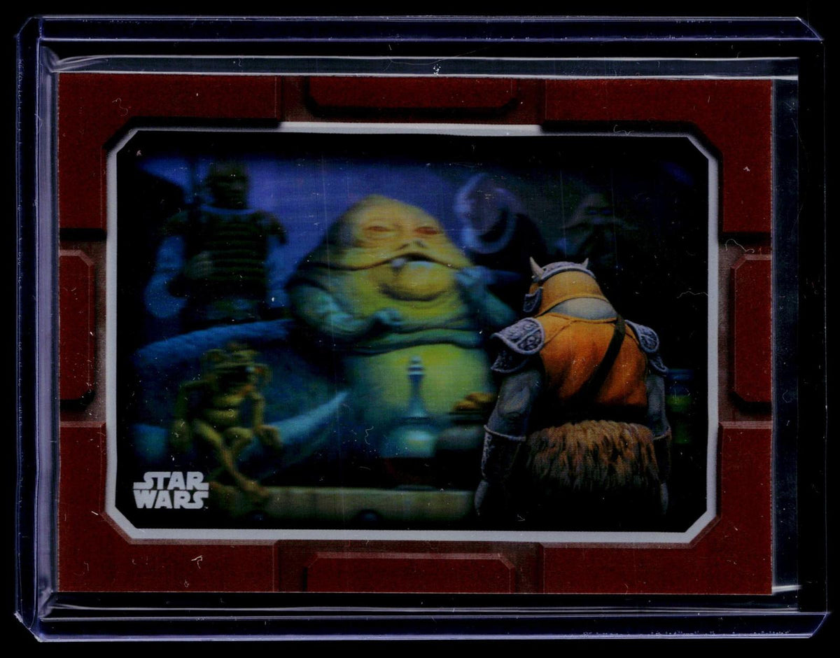 2025 Topps Chrome Star Wars Galaxy #LAY-3 Jabba’s Palace Orange #/25