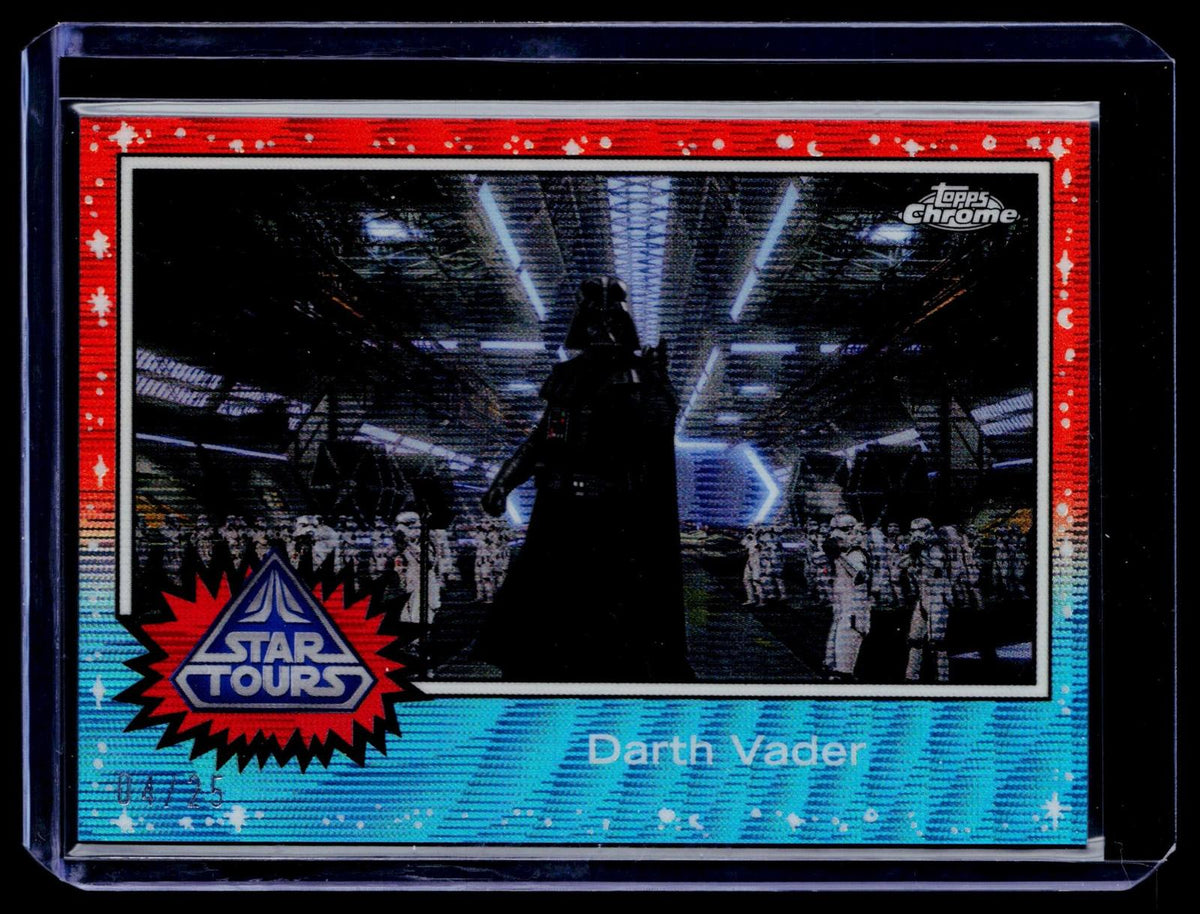 2025 Topps Anniversary #77ST-10 Darth Vader Topps Chrome Wave Refractor #/25