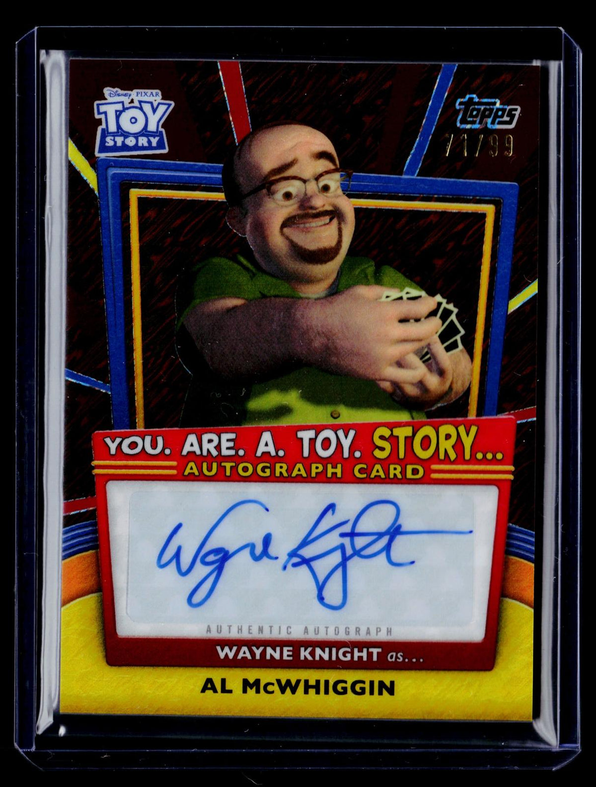 2025 Topps Crystal Pixar #YRT-WK Wayne Knight Autographs #/99