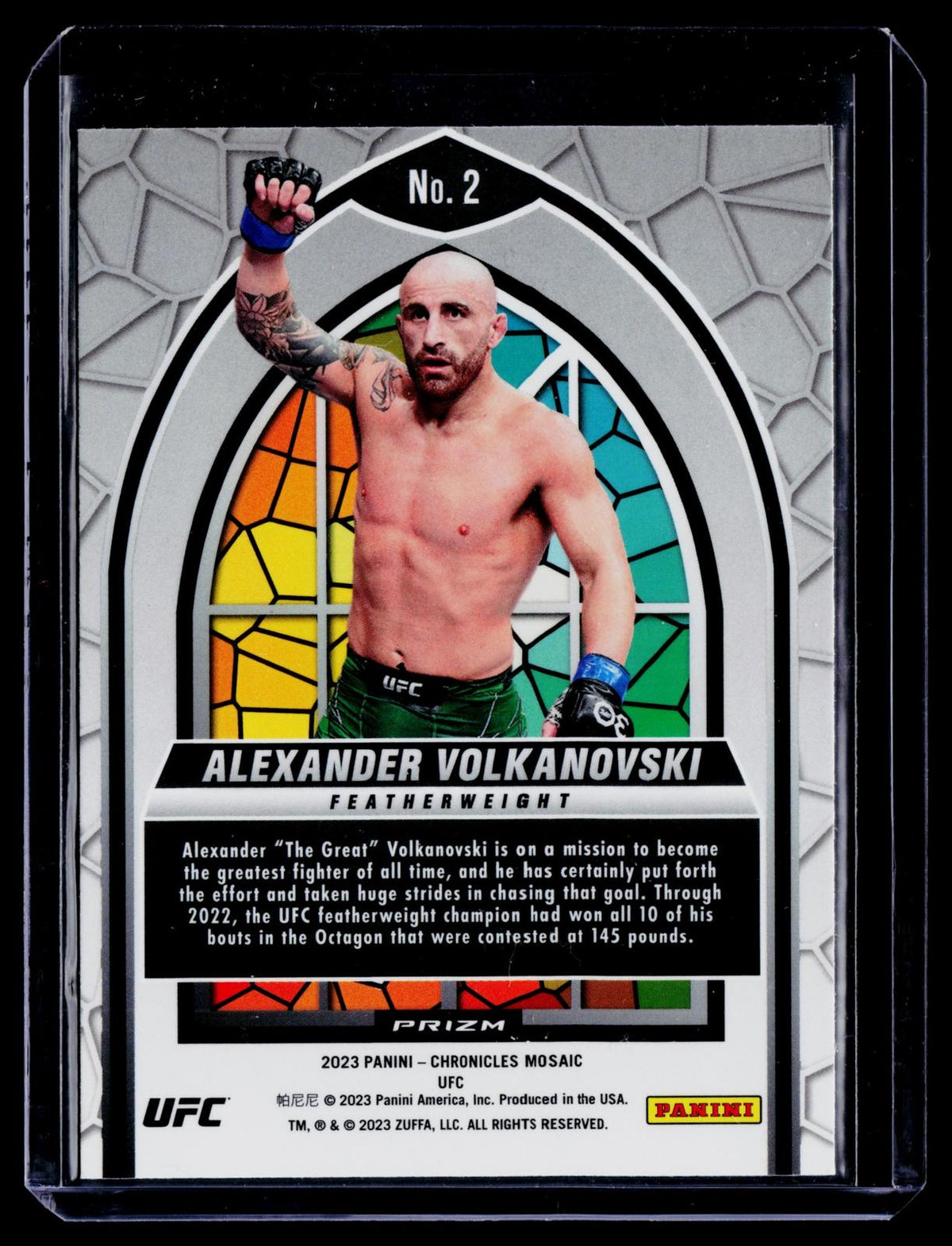 Panini Chronicles #2 Alexander Volkanovski Stained Glass